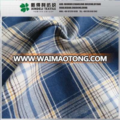 Wholesale new product Blue woven flannel brushed textile 100 cotton fabric wholesale