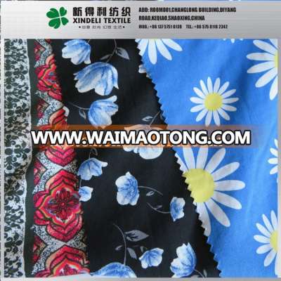 China supplier floral flower printed wholesale cheap 100% viscose fabric