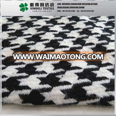 The world popular woven twill 100% acrylic houndstooth fashion fabric